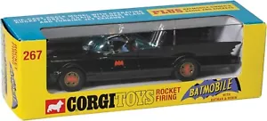 Corgi RT26701 Diecast Cars-RT26701 Batmobile with Batman and Robin Car 267 NEW - Picture 1 of 9
