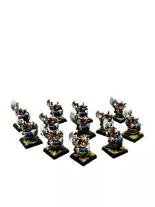12x Rangers Metal Dwarfen mountain Holds Warhammer Dwarfs PAINTED - Foto 1 di 4