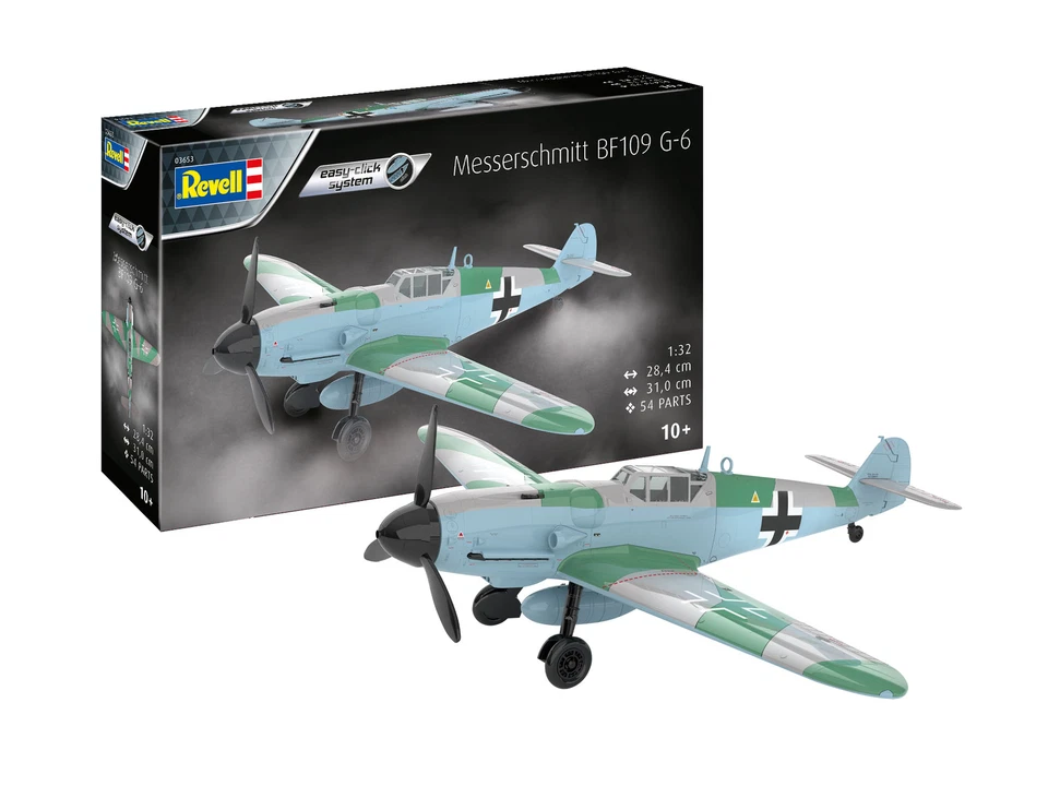 Revell 03653 - 1/32 Messerschmitt Bf109G-6 - Facile Clic - Nuovo - Immagine 1 di 1