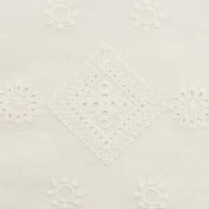 0,5m Algodón - Bordado de agujeros con borde de arco Linz, crema, 916010 (12,90 EUR/m) - Imagen 1 de 3