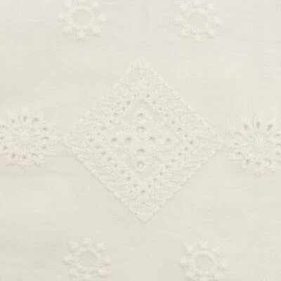 0,5m Baumwoll - Lochstickerei mit Bogenkante Linz, creme, 916010 (12,90 EUR/m) - Bild 1 von 3