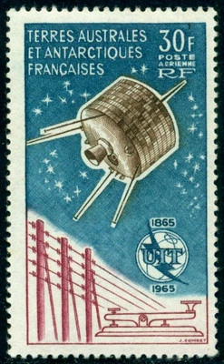 1965 UIT,ITU,French Antarctic,Morse,Telegraph,Telecommunication,TAAF,MNH,CV=$400 - Image 1 of 2