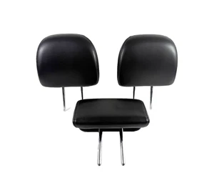 ✅ 13-18 PATHFINDER QX60 (REAR 2ND ROW ONLY) HEADREST SET BLACK LEATHER OEM - Picture 1 of 8