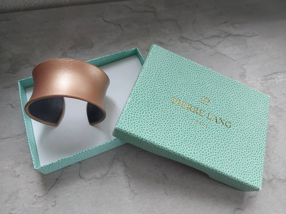 Wunderschöner Pierre Lang Armreif Gr M 19 Cm Rosa aus weichen Leder - Bild 1 von 3