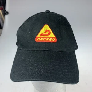 Decker Black Cotton Snapback Mesh Hat/Cap - Picture 1 of 6