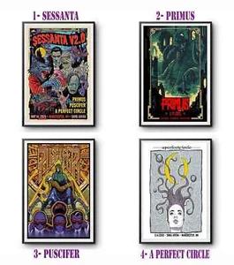 Sessanta V2.0 Puscifer SNHU Arena Manchester,NH May 14 2025 Tour Poster No Frame - Picture 1 of 9