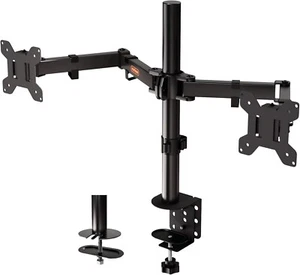 VonHaus Twin Monitor Stand Mount for 13-27" Screens - Desk Clamp - New Open-Box - Picture 1 of 5