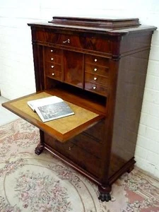 Biedermeier Mahagoni Sekretär erstklassig poliert - Bild 1 von 10