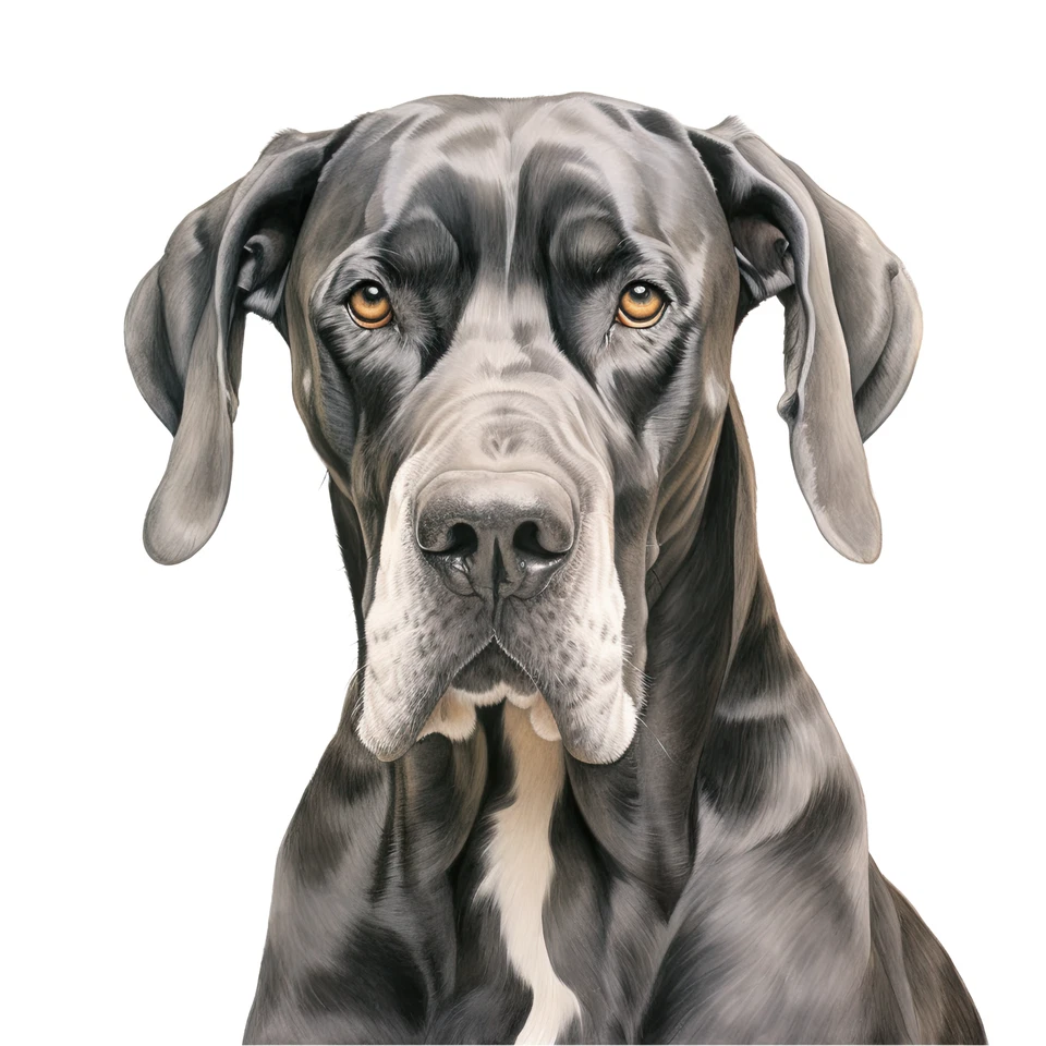 Camisetas absorbentes de calidad de raza gran danés/camiseta de raza de perro Foto 1 de 1