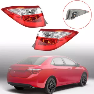 Luz trasera exterior trasera izquierda+derecha luz trasera luz trasera apta para Toyota Corolla serie 14-16 - Imagen 1 de 12