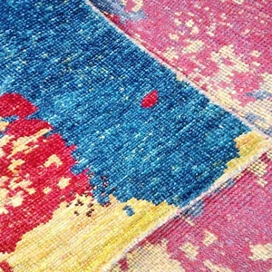 ¡Libre de tarifas! Alfombra contemporánea anudada a mano 4x6 alfombra de seda múltiple para el hogar - Imagen 1 de 13