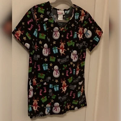 2 Scrubstar Scrub Tops 1 is Christmas - Image 1 of 4