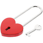 Red Heart Padlock with Key for Diary Book and Gifts-NG