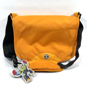 Crumbler Moderate Embarrassment Laptop Messenger Bag Orange Green Stained - Picture 1 of 8