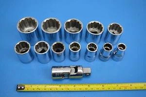 Enchufes AF BRITOOL EB Imperial x 12. Unidad de 1/2". E91 Uni. Junta. Hecho en Inglaterra - Imagen 1 de 9