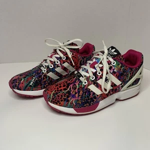 Adida ZX Flux K Art Style m19398 Sneakers Bambina Pink Multi Size 5 - Picture 1 of 5