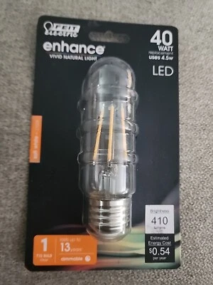 FEIT ELECTRIC 40 WATT T10 LED 410 lumens Soft White 2700K BULB - Image 1 of 2