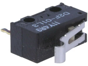 D2F-01L3 Mikroschalter Snap Aktion ; mit Hebel Roller Simulation' UK Company' - Picture 1 of 1