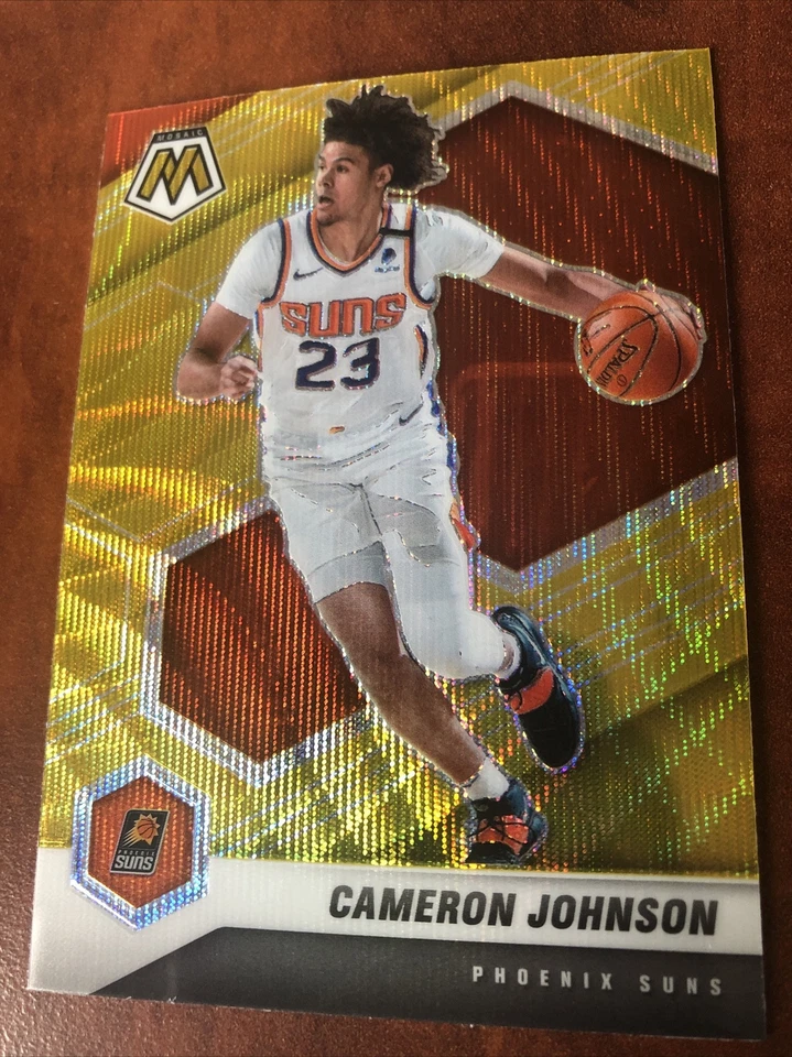 Cameron Johnson Gold Waive Prizm 2020-21 Panini mosaic. No. 172 - Image 1 of 2