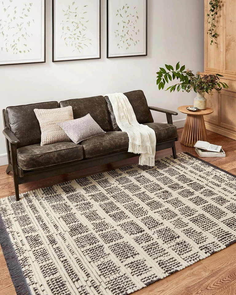 Chris Loves Julia Alice Collection ALI-02 Cream/Gray 5'-2" x 7'-6" Area Rug - Image 1 of 1