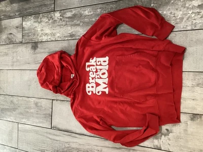 UNIQLO X VERDY BREAK THE MOLD MEDIUM RED SWEATSHIRT HOODIE NEW W/O TAGS 2019 Foto 1 de 4