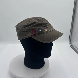 Military Style Hat S-M Green With Patches Scouts - Picture 1 of 11