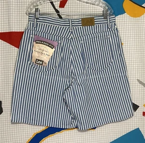Pantalones Cortos De Colección Años 90 Lee Denim Rayas 34 Nogal Cintura Alta Ferrocarril Sueltos EE. UU. - Imagen 1 de 12