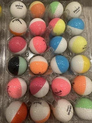 DIVIDE HALF AND HALF GOLF BALLS - 42 MULTICOLOR - Image 1 of 3