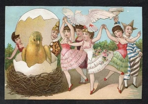 Victorian Trade Card Cutout - Great Atlantic & Pacific Tea Co. Late 1800's. - Bild 1 von 2