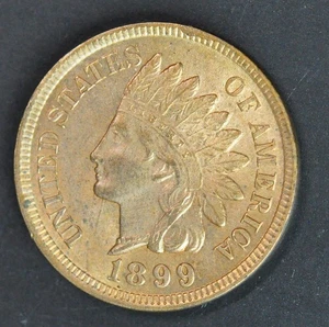 1899 Indian Head Cent - GEM BU - Picture 1 of 5