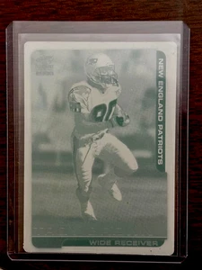 1/1 TROY BROWN 2000 PACIFIC PARAMOUNT PRINTING PLATE NEW ENGLAND PATRIOTS 1 OF 1 - Picture 1 of 2