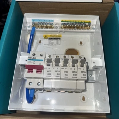 NIGLON PROTEGO PCU1008M 10 MODULE 8 FREE WAYS 100A DP CONSUMER UNIT BOARD - Image 1 of 4