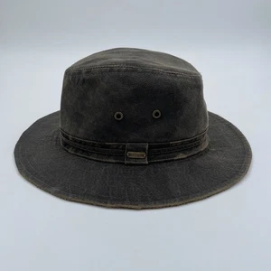 Vintage Stetson Hat Bend Weathered Outback Western Cowboy Ranch Safari Cap - Picture 1 of 10