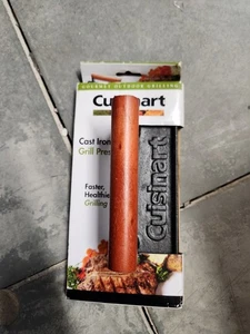 Cuisinart Cast Iron Grill Press with Wood Handle (CGPR-221) NEW Outdoor Grilling - Picture 1 of 2