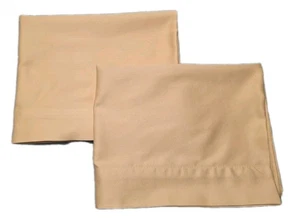 Set of 2 Yellow 100% cotton Pillowcases 20 X 32 Standard/queen - Picture 1 of 4