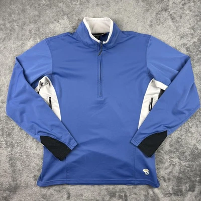 Pullover Mountain Hardwear Para Hombre Rendimiento Medio Azul Cuarto Cremallera Ventilado EE. UU. Foto 1 de 4