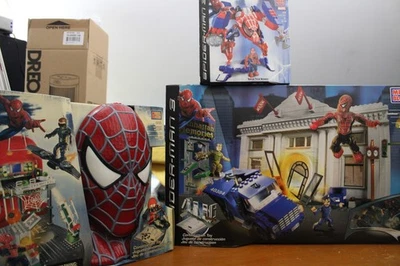 Mega Bloks Spiderman 3 Secret Lab Assault, Sandman Bank Heist ect. Lote de 3 juegos Foto 1 de 4