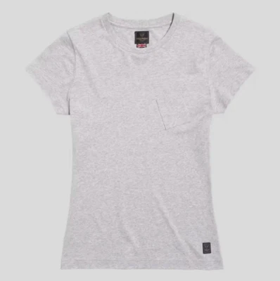 Triumph Motorcycle Sydney Women's Pocket Tee Shirt Gray Marl MTSS22014-S - Image 1 of 4