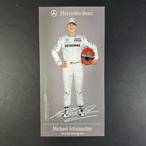 Michael Schumacher Signed Autographed Team Card Promo Formula F1 Racing Mercedes - Picture 1 of 3