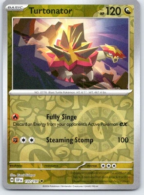 Turtonator Uncommon SV08: Surging Sparks Reverse Holo 137/191 NM - Image 1 of 2