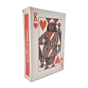De colección 1992 Tarjeta de Color de Poker Afroamericano Cartas Rojo Chicago 54 Baraja - Imagen 1 de 8