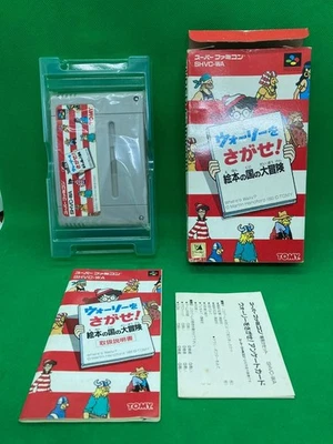 WALLY WO SAGASE Where's Waldo Nintendo Super Famicom Japan Import F/S Tested - Image 1 of 4