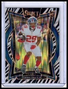 2024 Panini Select #61 Tyrone Tracy Jr. Zebra Prizm Shock - Picture 1 of 2