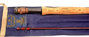 9' HARDY Graphite Deluxe 2 piece Graphite vintage fishing fly rod line 6/7# R432 - Bild 1 von 8
