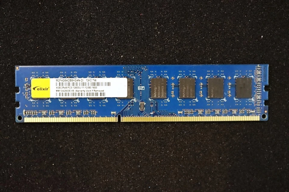 Elixir M2F4G64CB8HG4N-DI DDR3 Module 4GB (1x4) PC3-12800U DDR3-1600 CL11 #6958  - Bild 1 von 1