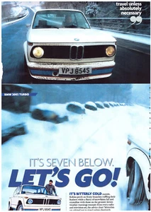 LOTTO 2 articoli riviste BMW 2002 Turbo, pagine multiple - spedizione USA: $3,60 - Foto 1 di 2