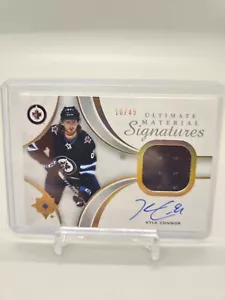 2021-22 Ultimate Collection Ultimate Material Signatures Kyle Connor Jets /49 - Picture 1 of 2