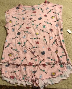 Damen Pink Friends 3-teiliges Pyjama-Set Größe 4/6 neu mit Etikett B1 - Bild 1 von 2