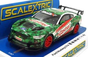 Scalextric 1/32 Scale Slot Car C4327 - Ford Mustang GT4 Castrol Drift Car Green - Picture 1 of 6