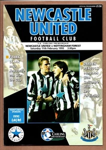 Newcastle United v Nottingham Forest 1994-1995 Premier League 11/02/1995 - Picture 1 of 1